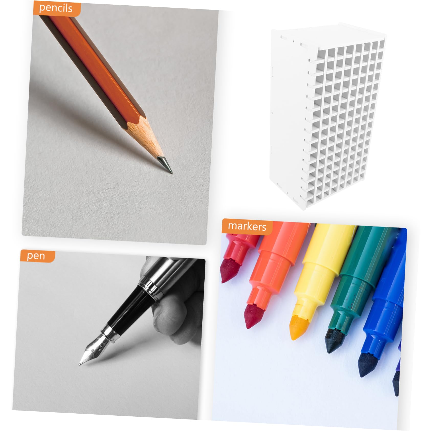 GALPADA Organizer Penne Multifunzionale da Scrivania con Penne e Accessori per Ufficio e Studio Supporto con Scomparti per Classificazione Ordinata per Studenti e Professionisti