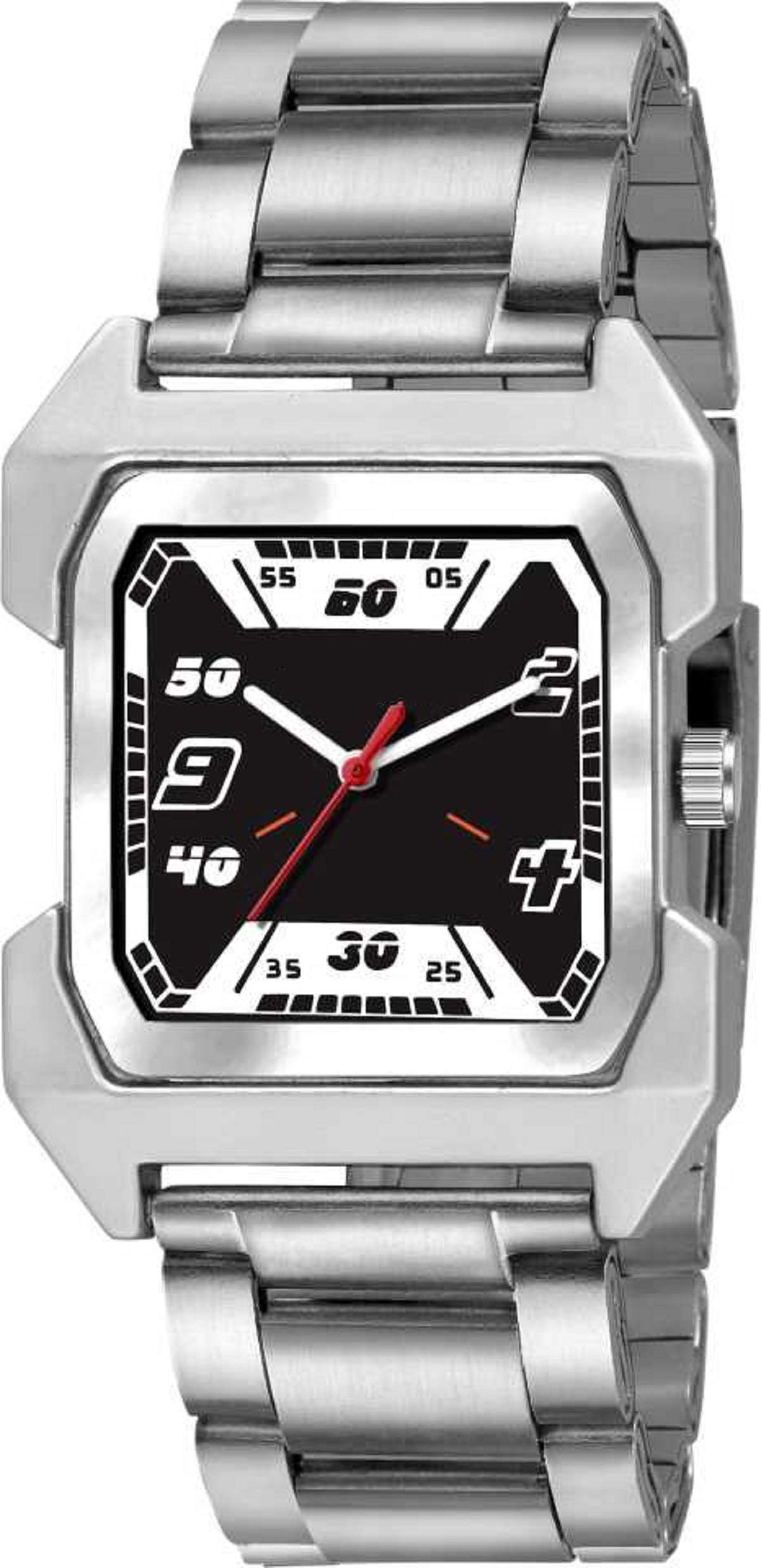 HORCHIS Casual Analog Black & White Dial Mens Stainless Steel Watch-HORC_ENT_11229 (B08BG3K3QP) Amazon Price History, Amazon Price Tracker