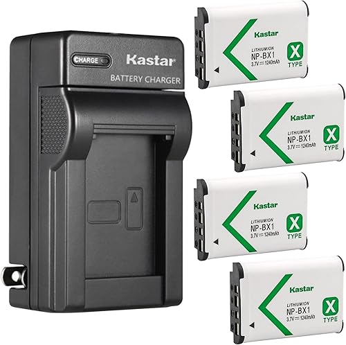 Miniatura 8 de Kastar Paquete de 2 baterías NP-BX1 y cargador de pared de CA de repuesto para dispositivos de sonido A20-Mini, dispositivos de sonido