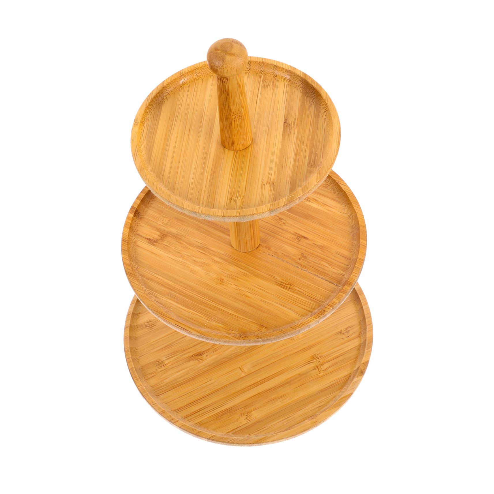 Cabilock Tiered Wooden Cupcake Stand Serving Tray for Desserts Fruits and Pastries for Parties Weddings and Special Occasions and Stylish Design