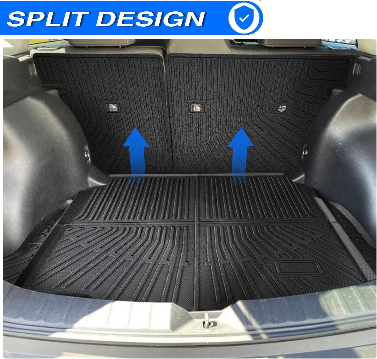Cargo Liner and Backrest MAT fit for Toyota Corolla Cross Accessories 2022 2023 2024 2025 2026 Cargo Mat TPE All Weather Protection(Only FWD Models)