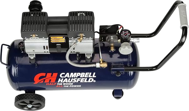 Campbell Hausfeld 8 Gallon Portable Air Compressor, 120V, 125 PSI, OilFree