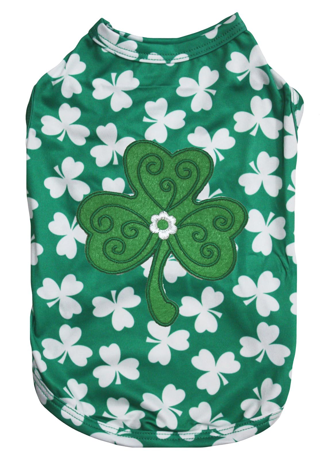 Chemise pour chien trèfles motif Clover vert respirante XXL