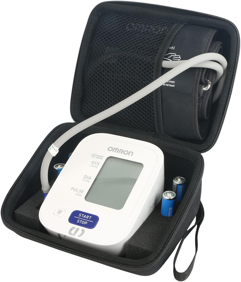 Khanka Hard Carrying Bag for Omron 3 Series Upper Arm Blood Pressure Monitor