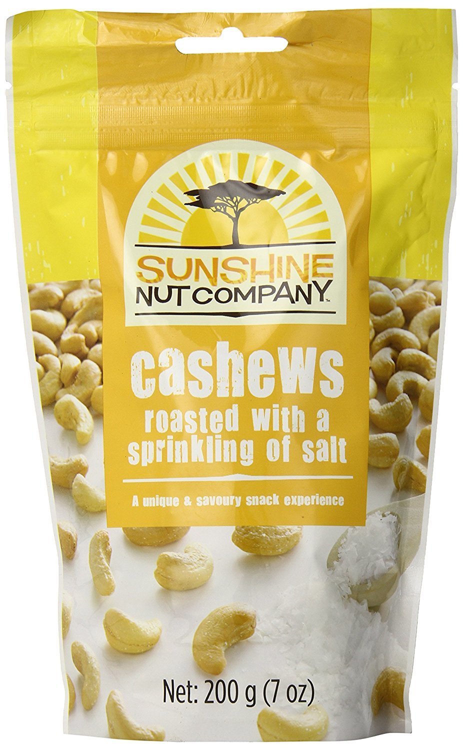 Sunshine Nut CompanyCashews Roasted with a Sprinkling of Salt, 7 Oz (Pack of 6)