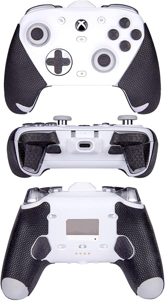 【 グリップ力強化 & 吸汗力強 】TALONGAMES GameSir G7 Pro 用 コントローラーグリップ クラシックバージョン アンチスリップテープ 滑り止め グリップ テープ 十字キーパッドシール付き 滑り止め グリップシール カット済 1セット入り [ グリップ部分 + 十字キーパッド + ボタン+トリガー ] (ブラック) - 3
