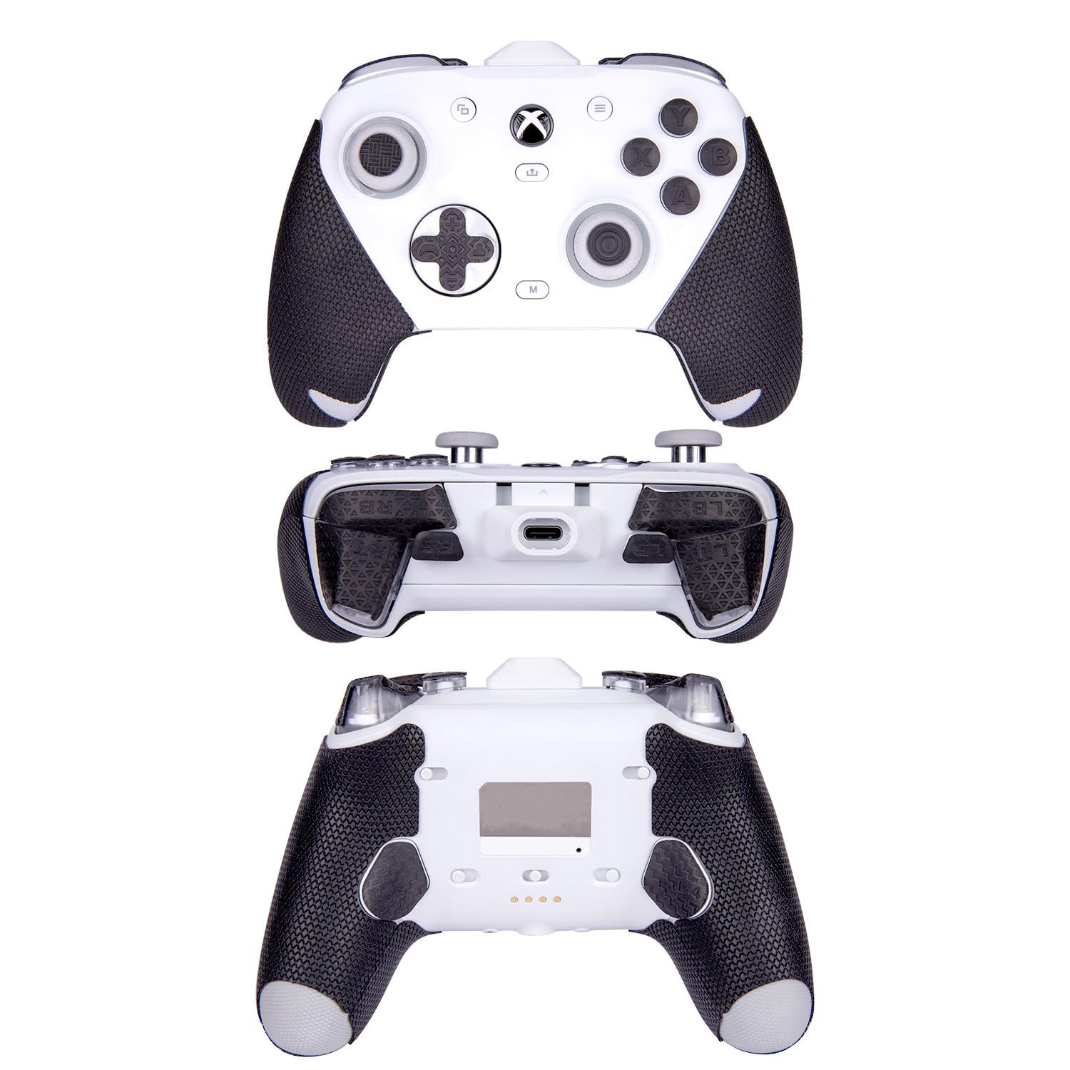 【 グリップ力強化 & 吸汗力強 】TALONGAMES GameSir G7 Pro 用 コントローラーグリップ クラシックバージョン アンチスリップテープ 滑り止め グリップ テープ 十字キーパッドシール付き 滑り止め グリップシール カット済 1セット入り [ グリップ部分 + 十字キーパッド + ボタン+トリガー ] (ブラック) - 3