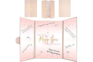 Rose Gold Farewell Guest Book Alternative: Meaningful Farewell Gifts for Coworkers Friends