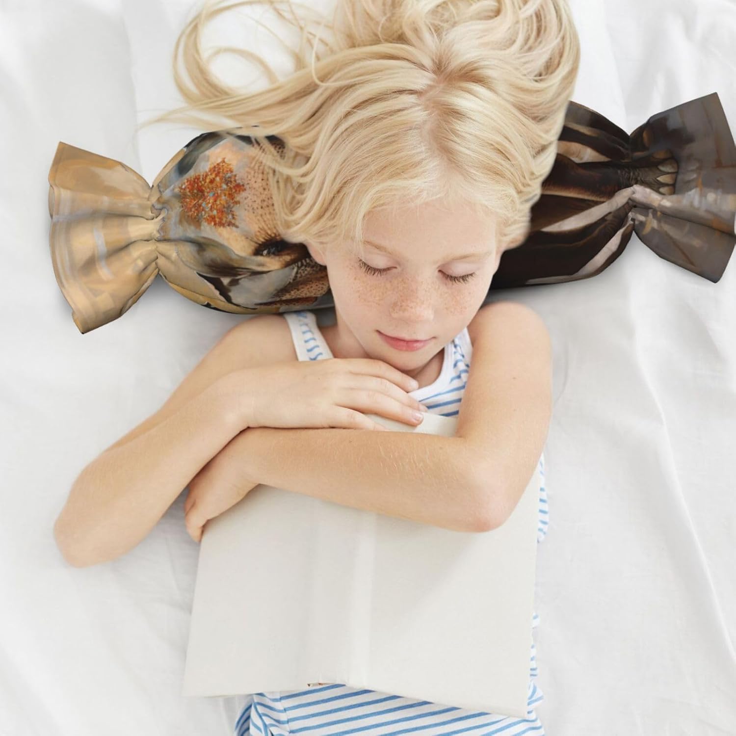 Asian Elephants Print Candy Cylindrical Comfortable Pillow Throw Pillows Home Decor Easy Maintenance