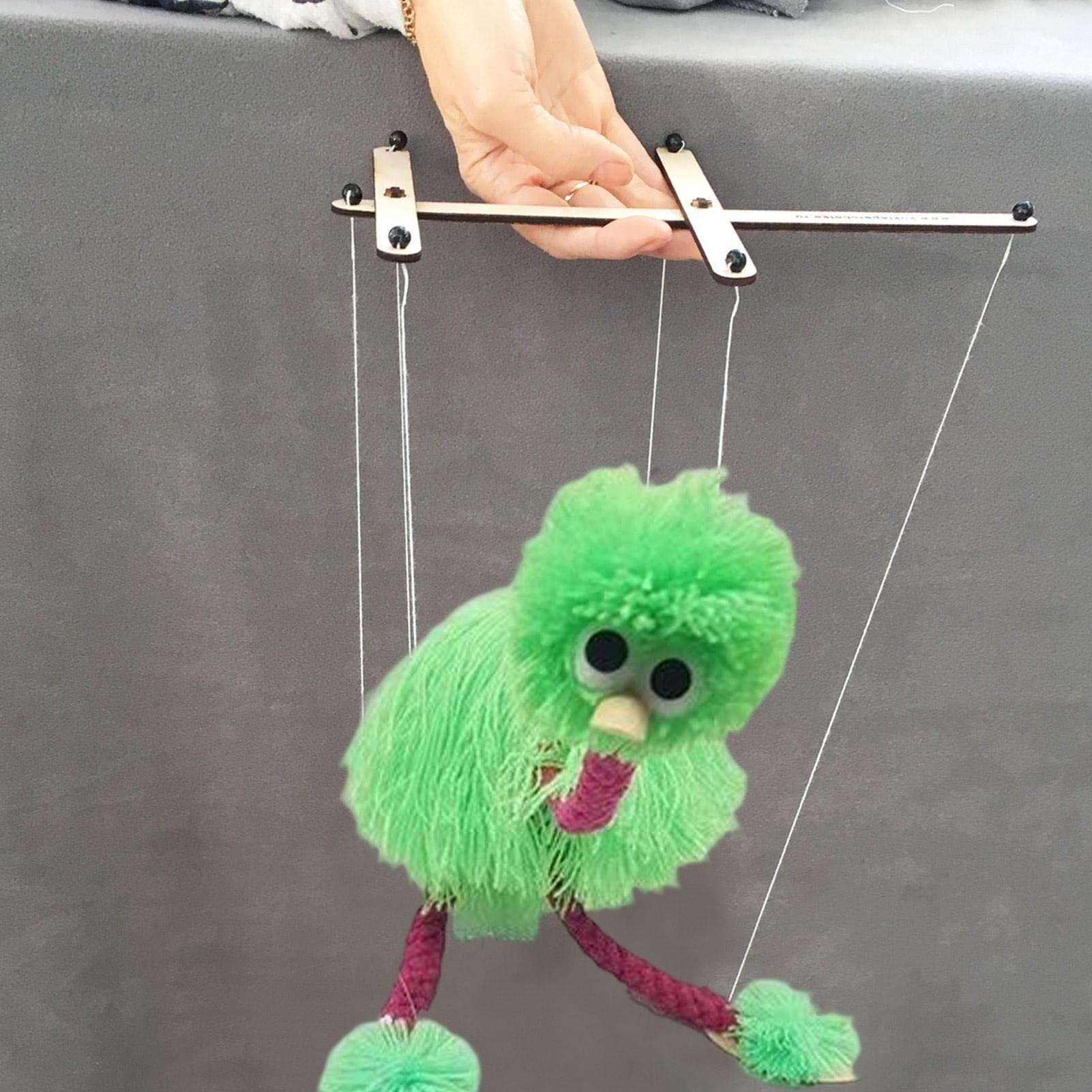 Avestruz - Hilo Avestruz,String Doll Juego al Aire Libre y en el hogar Marionetas Animales Mano para niños