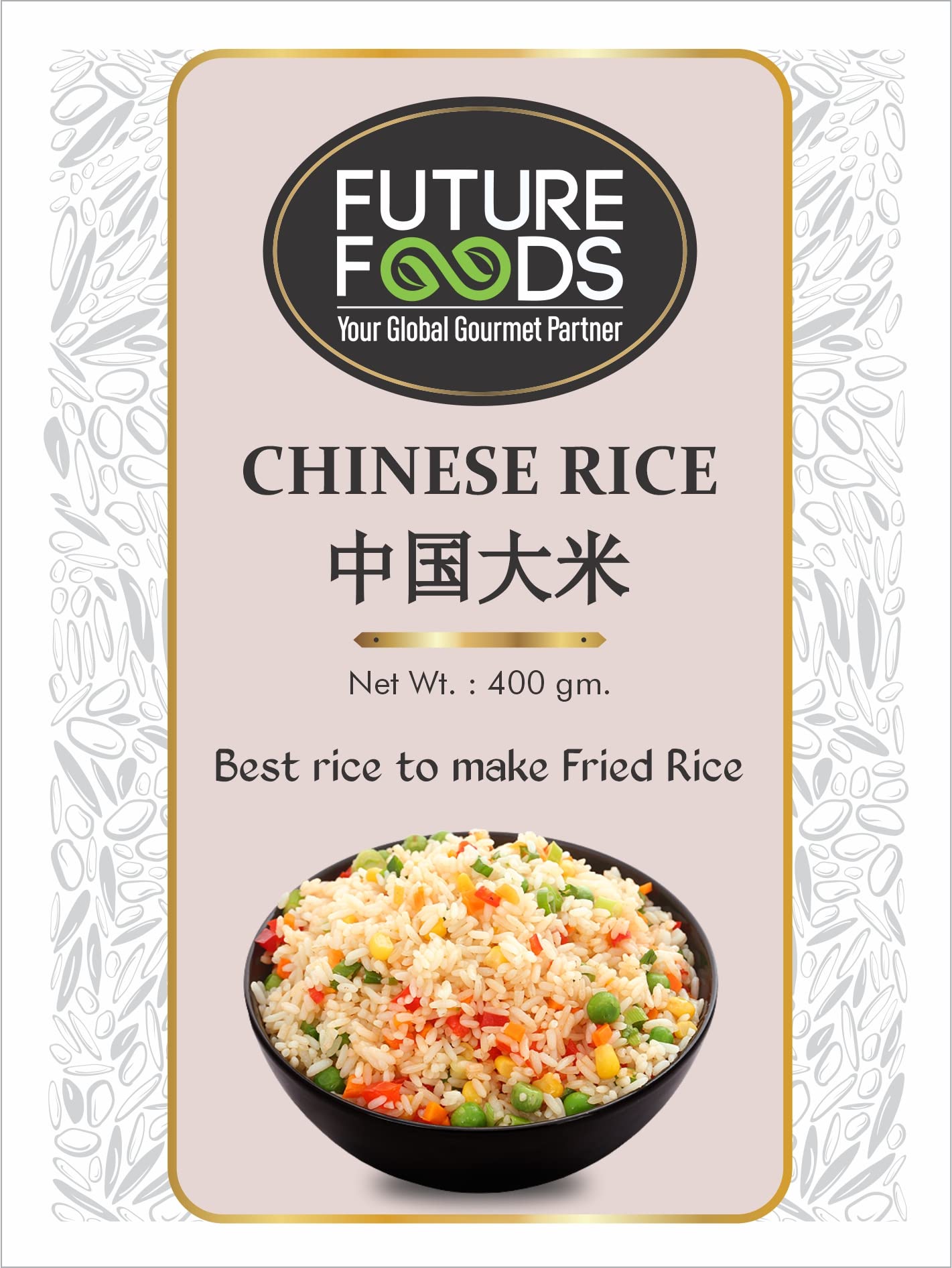 Future Foods Premium Chinese Rice 400 gram| Long Grain | Naturally Aromatic & Fluffy | Gluten Free & Low in Fat | Supports Heart Health | Rich in Vitamins & Minerals