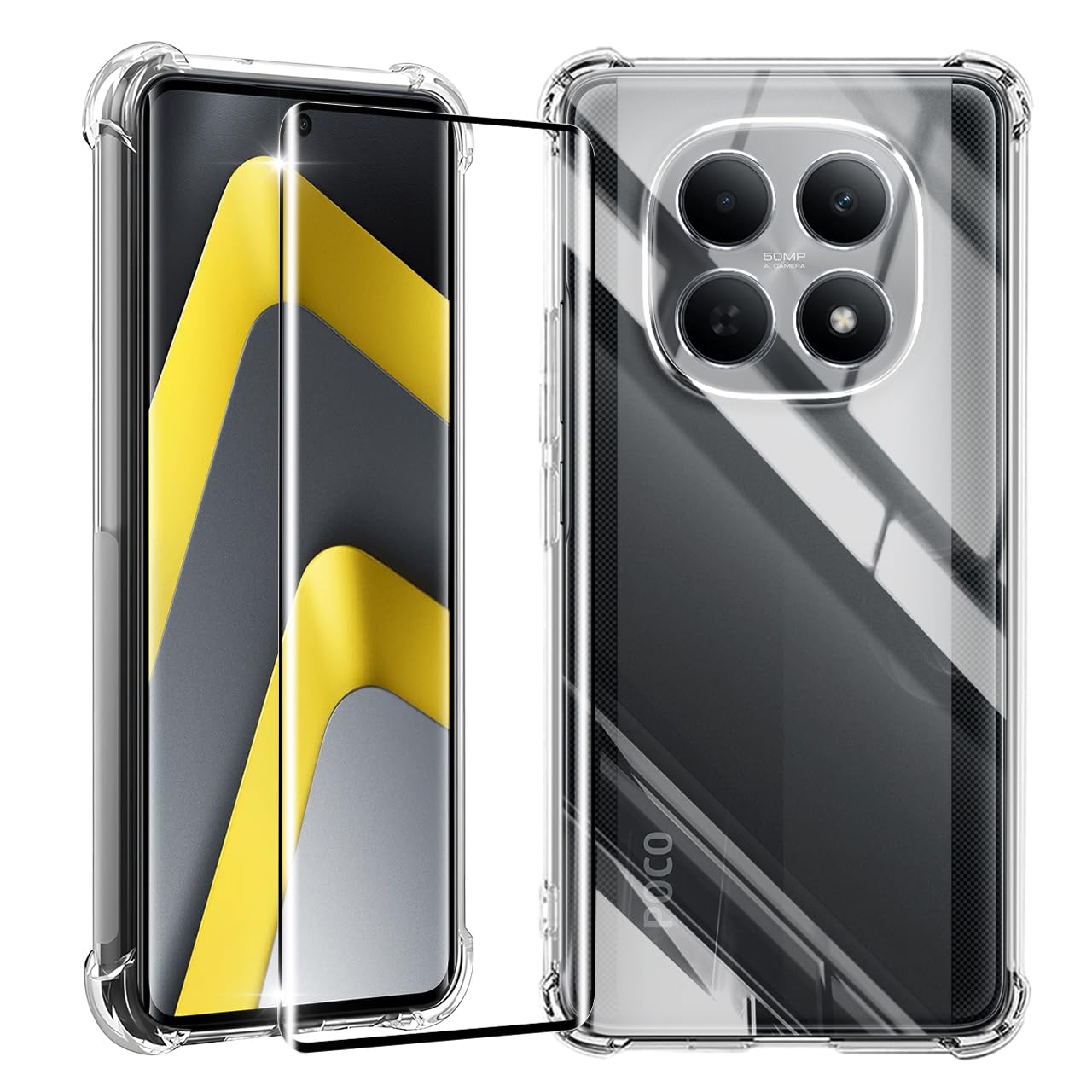 Amazon.co.jp: 対応 XIAOMI POCO M8 ケース クリア 黄変防止 + xiaomi