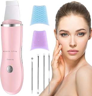 Skin Scrubber - Limpiador de poros para la cara, limpiador de poros, práctico dispositivo de limpieza facial, para la limpieza facial, con 1 juego de agujas para el acné para mujeres y hombres
