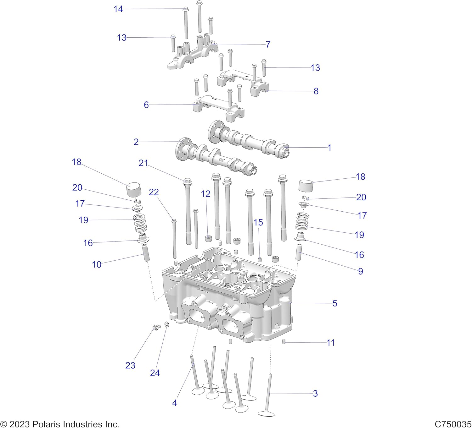 Polaris Valve Tappet, Graded 4.950, Genuine OEM Part 5138477-495, Qty 1