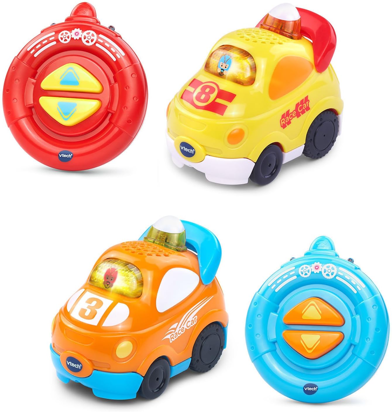 VTech Go! Go! Smart Wheels Speedway RC SmartPoint Racer 2-Pack, unisex-children