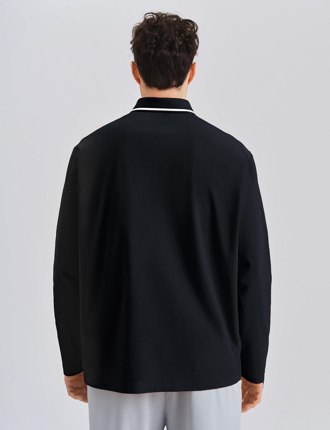 K-Swiss Men's Long Sleeve Polo Shirts - Golf Tennis Dry Fit Performance Moisture Wicking Casual Collared - Image 7