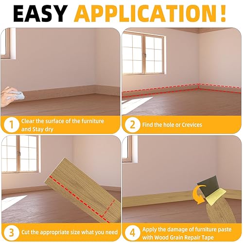 Miniatura 457 de GSCIT Club Bandas de borde de roble, rollo de 1 pulgada x 10 pies de bandas de borde de chapa - Cinta de madera real flexible previamente pegada