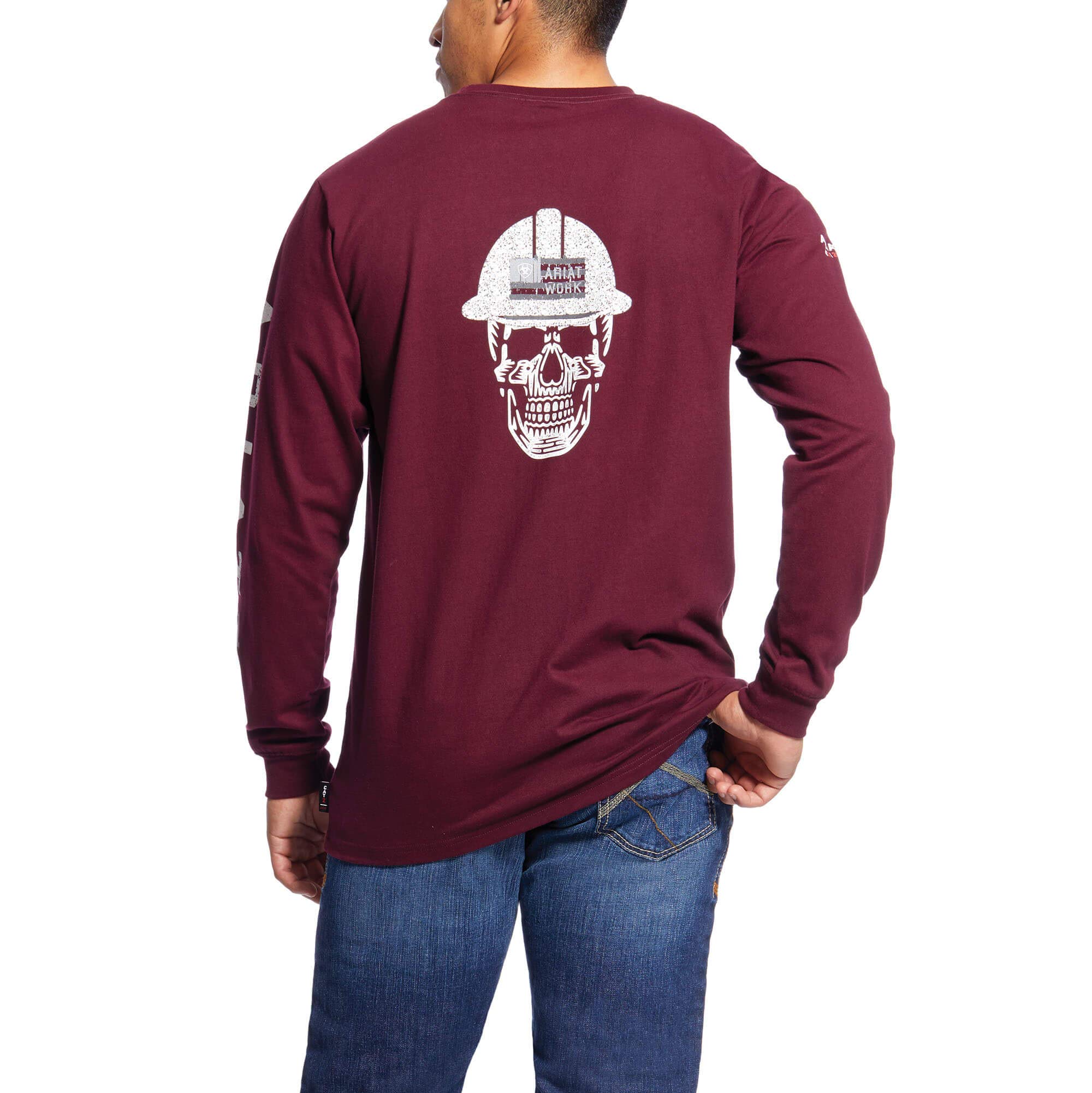 Ariat Mens Fr Roughneck Skull Logo T-Shirt