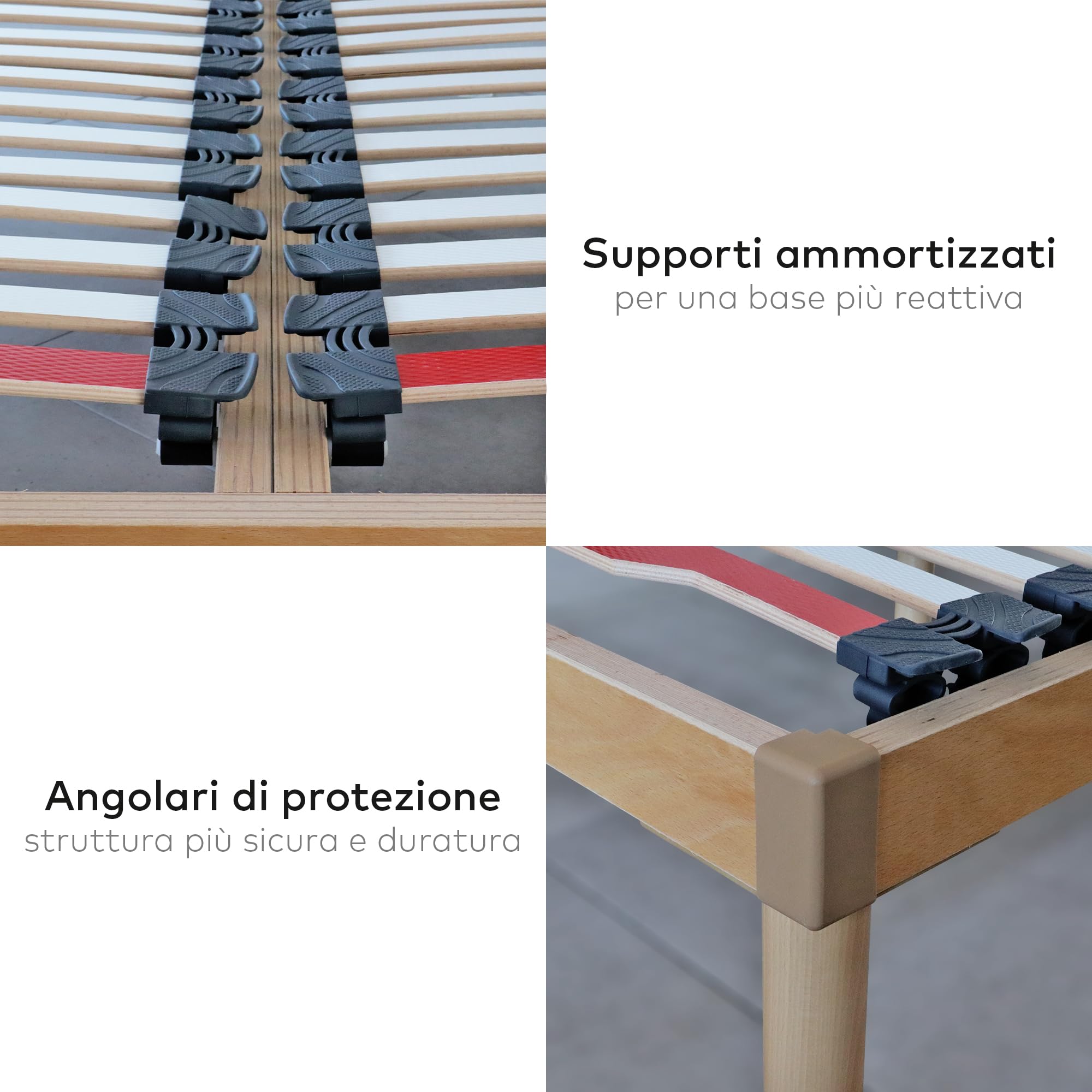 EVERGREENWEB Rete una Piazza e Mezza Elettrica 120x190 con DISPOSITIVO MEDICO Detraibile, Alzata Pieghevole, Doghe in Legno e Piattelli Basculanti, ORTOPEDICA Struttura RINFORZATA, 4 Piedi Smontabili