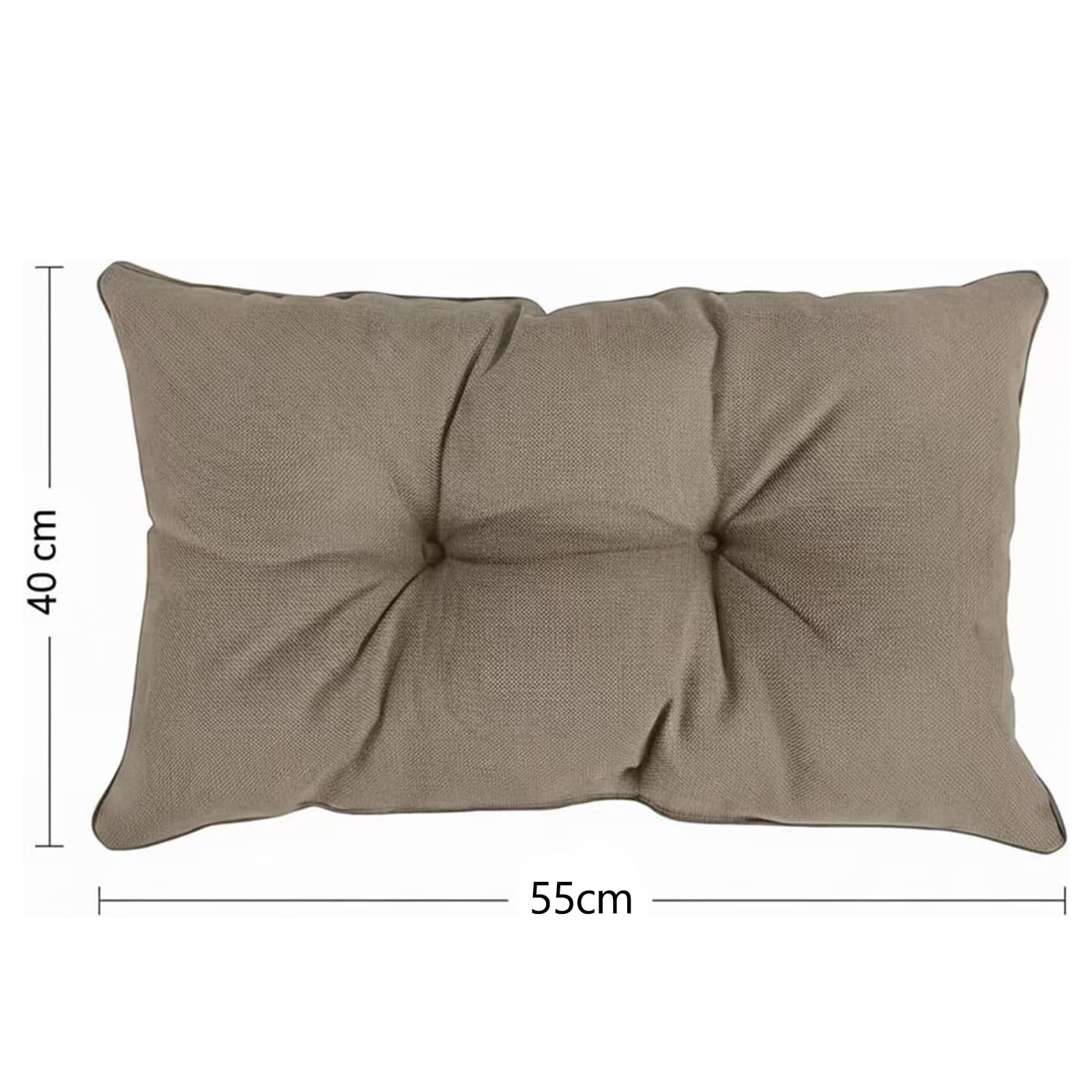 Cojín para Silla de Exterior,Cojín de Respaldo 55x40 cm y Cojines sillas terraza 55x55 cm,Ideal para balcón terraza salón Exterior Confort Acolchado Grueso Duradero,Beige