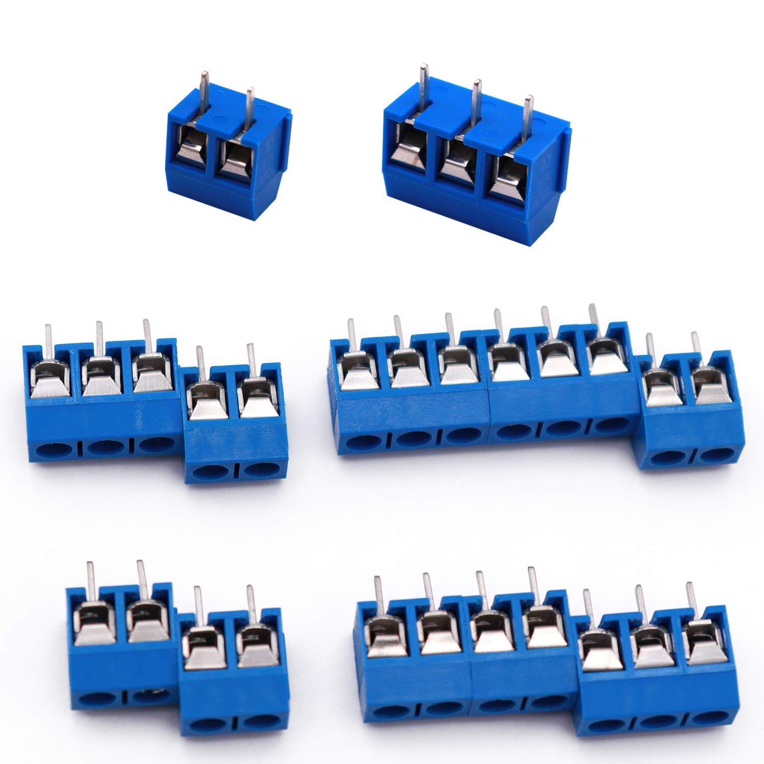 96 Morsettiere A Vite Per PCB - 2Pin E 3Pin, 5mm, 300V 10A - Foto 3