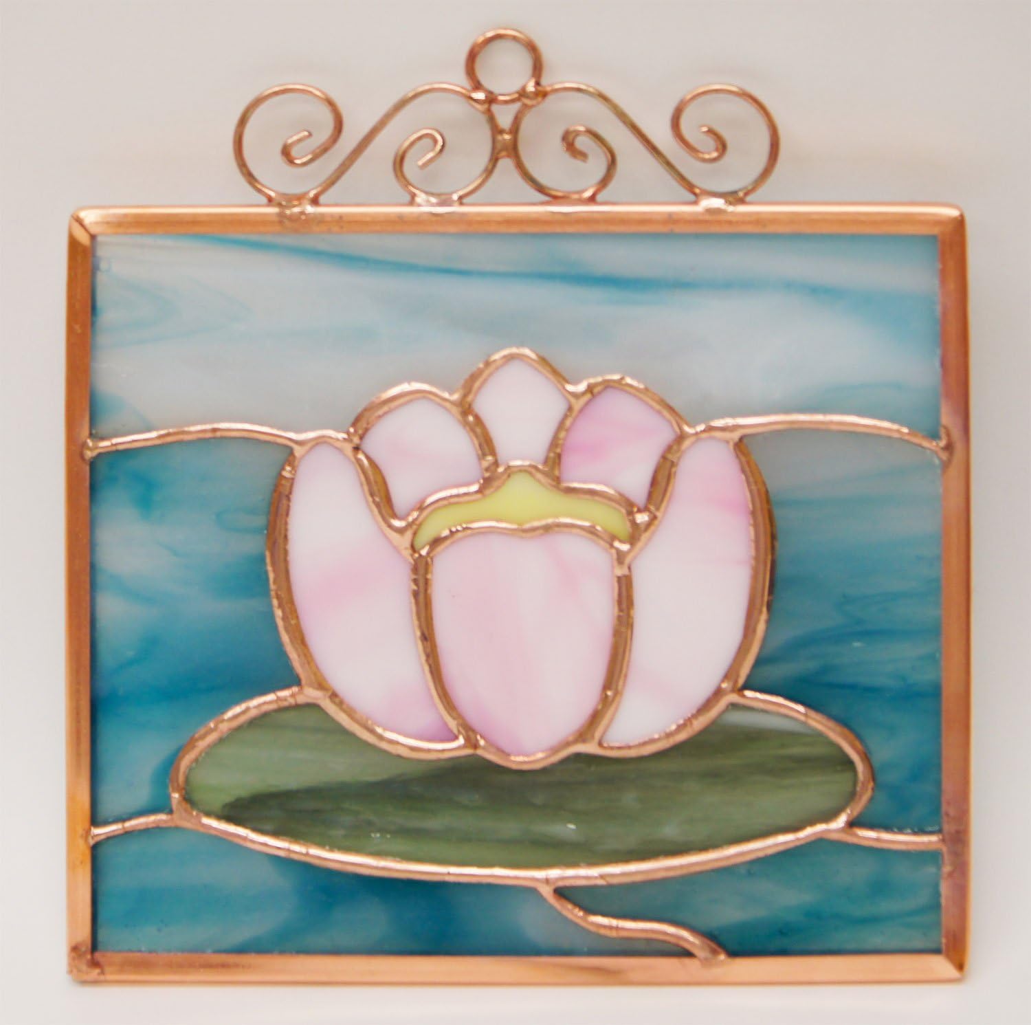 Delphi Glass Water Lily Premium Pre-Cut Stained Glass Kit