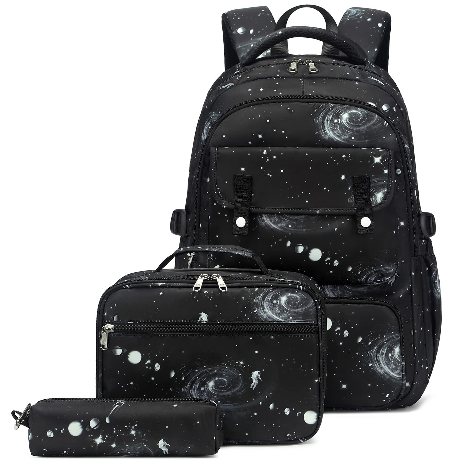 CreateySchool Backpack for Girls Backpack with Lunch Box Pencil Case Lightweight Kids Backpack Primary Elementary Students Bookbags School Bags Set for Teens