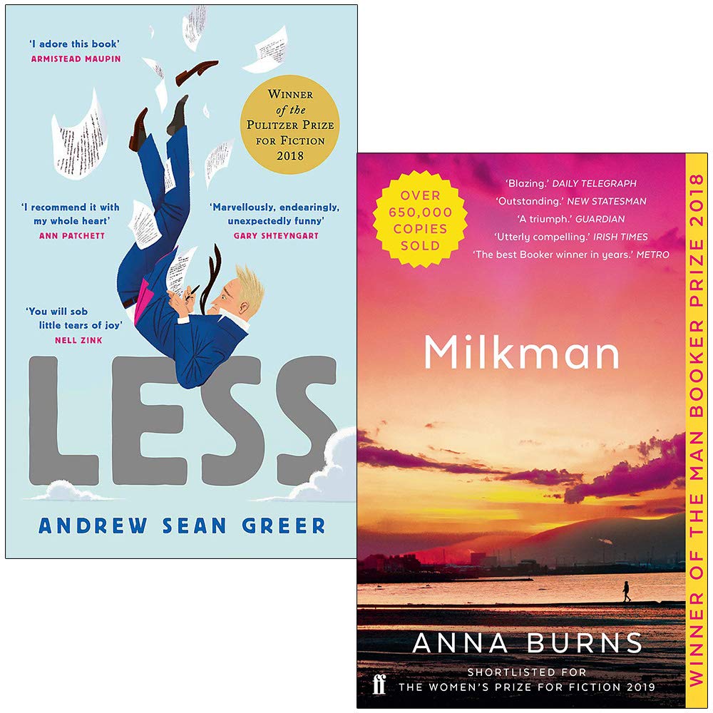 Less By Andrew Sean Greer & Milkman By Anna Burns 2 Books Collection Set