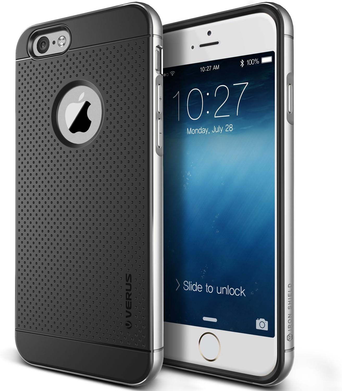 iPhone 6S Case, Verus [Iron Shield][Satin Silver] - [Aluminum Metal Frame][Drop Protection] For Apple iPhone 6 6S 4.7