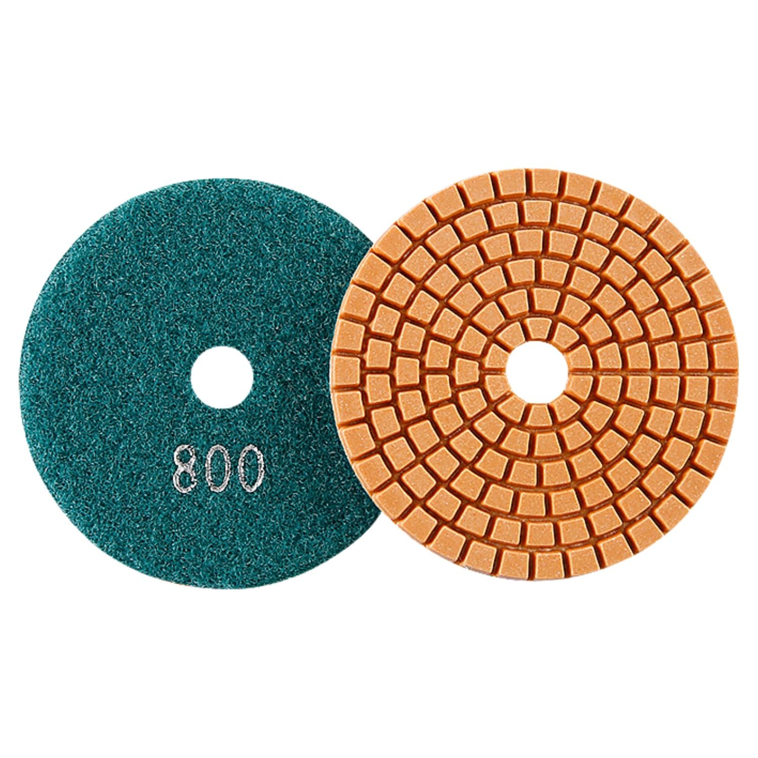 MiJunHD Diamond Polishing Pad, 3 inch 80 mm 800 Grit Sanding Discs for Grinder & Polisher, Hook and Loop Backing Pad for Grinding Buffing Granite Marble Concrete Stone (1 Piece) — image 1