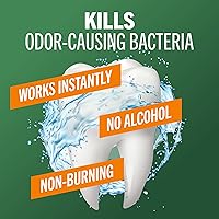 Vista 2 de TheraBreath Fresh Breath - Enjuague bucal Rainforest Mint, sin alcohol, 16 onzas líquidas (paquete de 2)