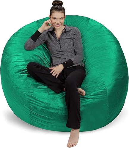 Miniatura 61 de Sofa Sack: puff de felpa ultra suave, con espuma viscoelástica y funda de micro-gamuza, mueble rellenos de espuma y accesorios rellenos de espuma