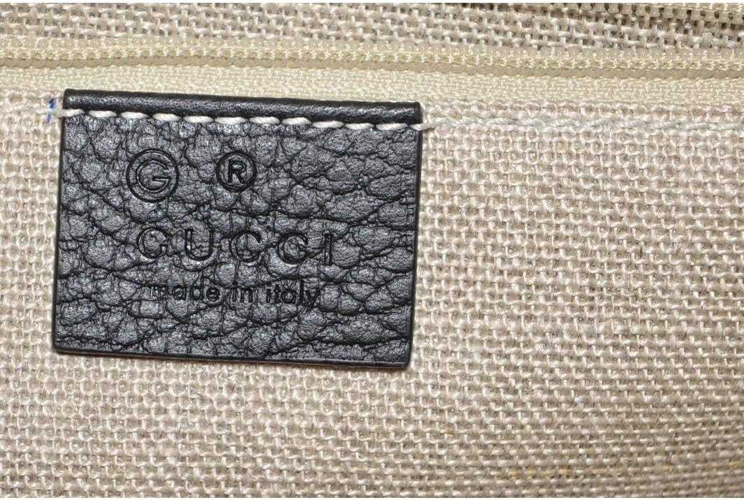 Gucci Kadın Siyah Deri 510304 Interlocking GG Çapraz Askılı Çanta Yeni