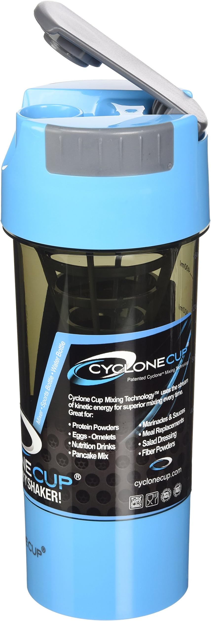 Cyclone Cup Shaker, Light Blue