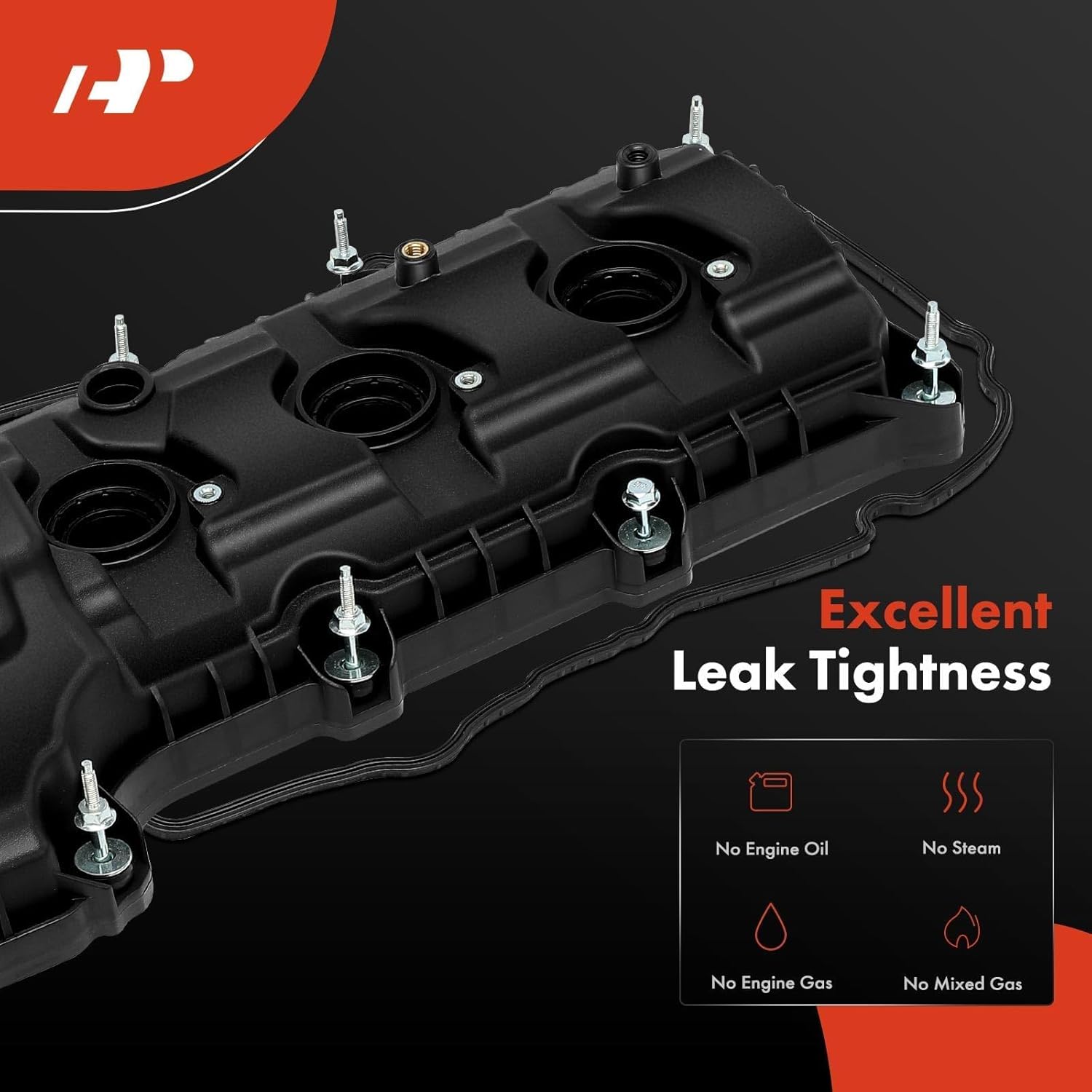 A-Premium Right Side Engine Valve Cover Compatible with 2011-2019 Ford F-150 Explorer Mustang Taurus Edge Lincoln MKX, 3.5L 3.7L Engine, with Gasket & Bolts, Replace # BR3Z6582G, BR3Z6582C