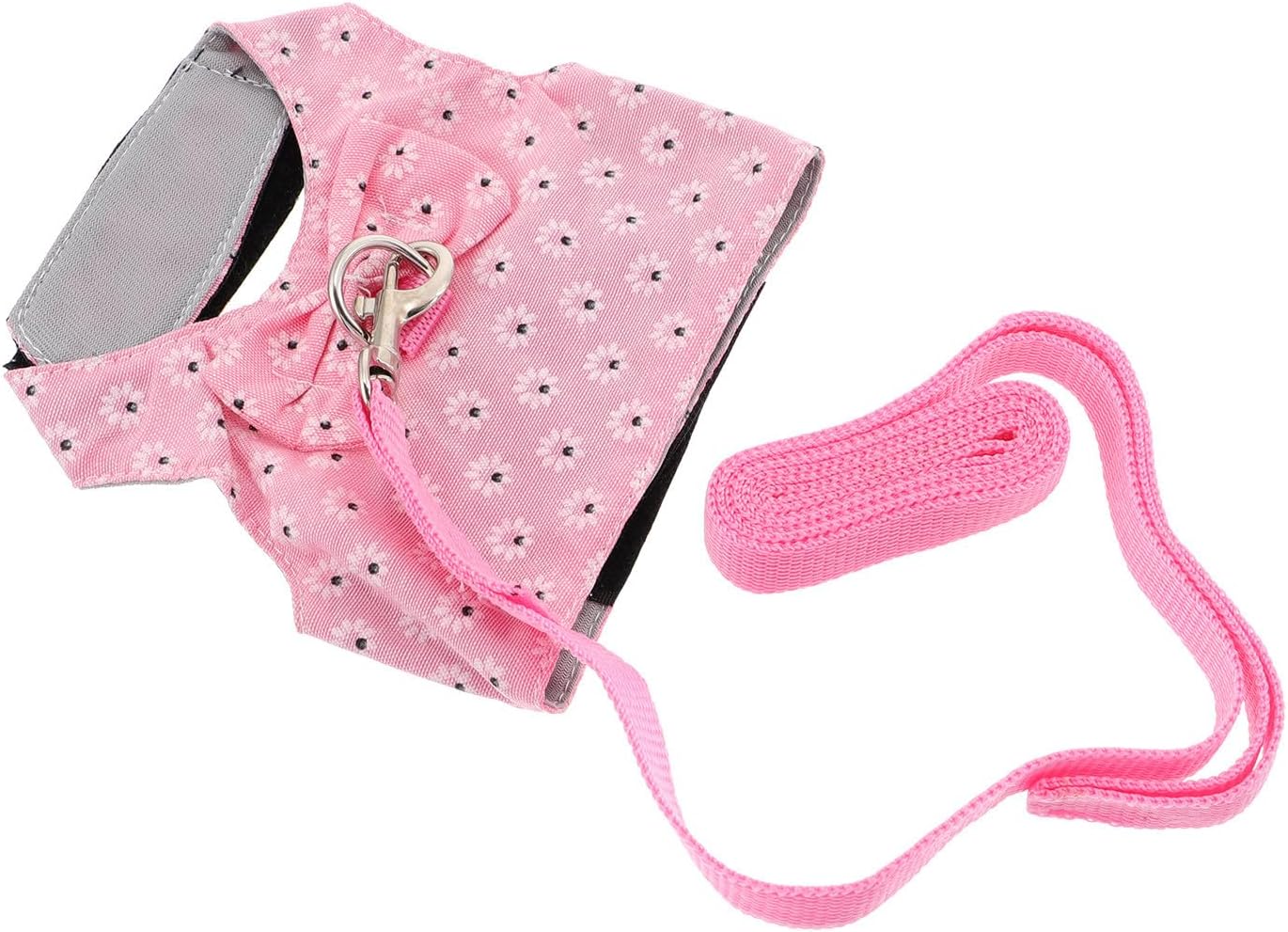 VICASKY Rabbit Vest Leash for Small Animals, Breathable Snowflake M Size, Adjustable Comfortable Harness for Bunnies, Guinea Pigs, and Hamsters, Suitable for Outdoor Walking and Travel