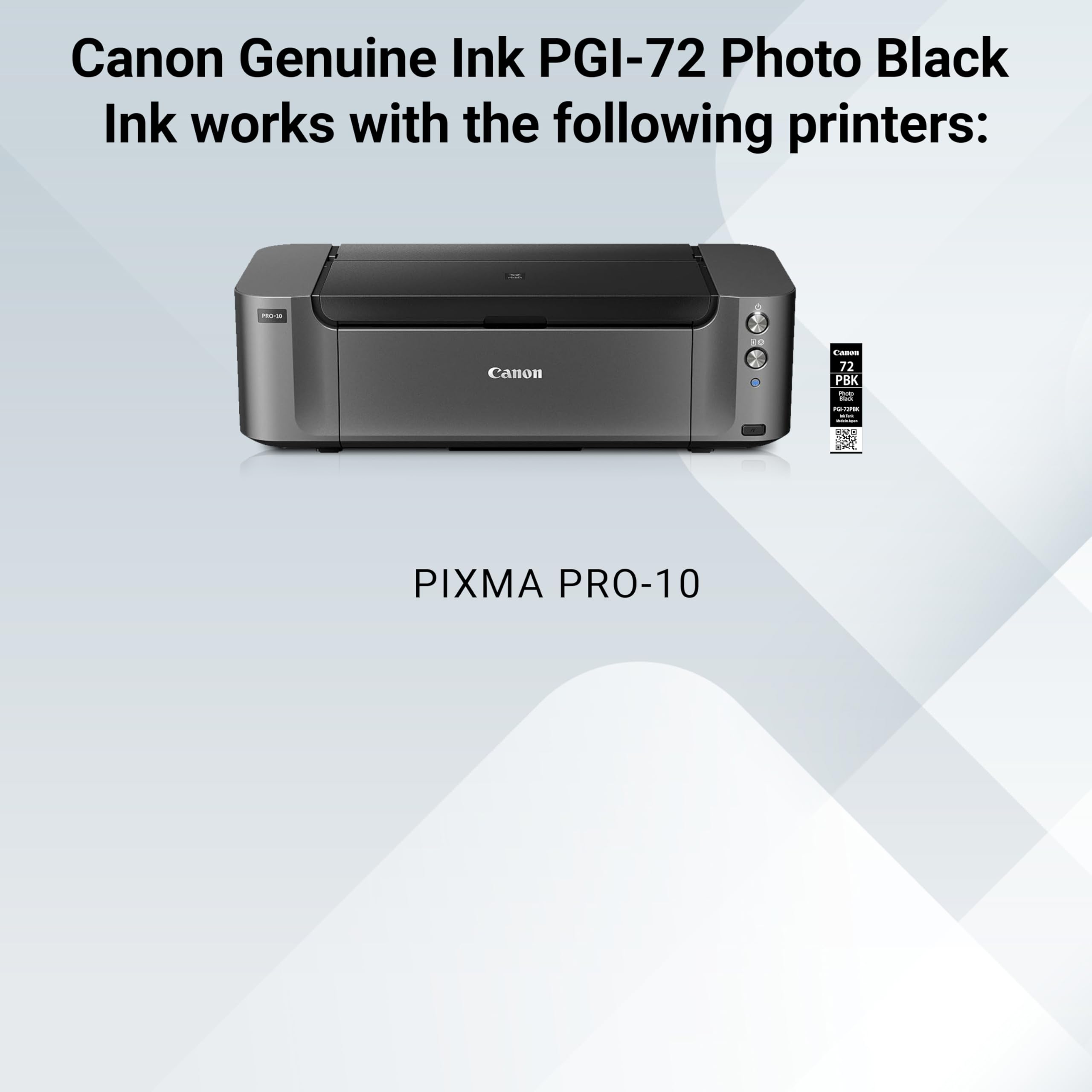 Amazon.com: Canon PGI-72 Genuine Photo Black Ink Tank, Compatible