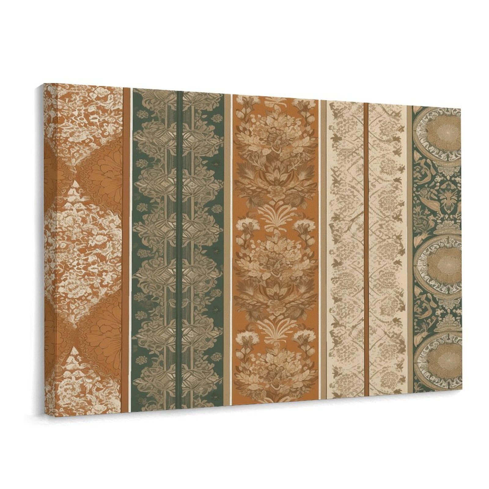 Fodpand Frame-Style Earth Color Style Bathroom Wall Art Canvas Prints, Artwork For Walls For Living Room Hallway Stair Office Wall Decor, Pictures Home Decor 15.7X11.8 Inch