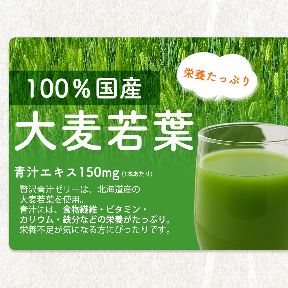 Amazon.co.jp: 青汁ゼリー スティック 30本 (15g×30本) 乳酸菌 青汁