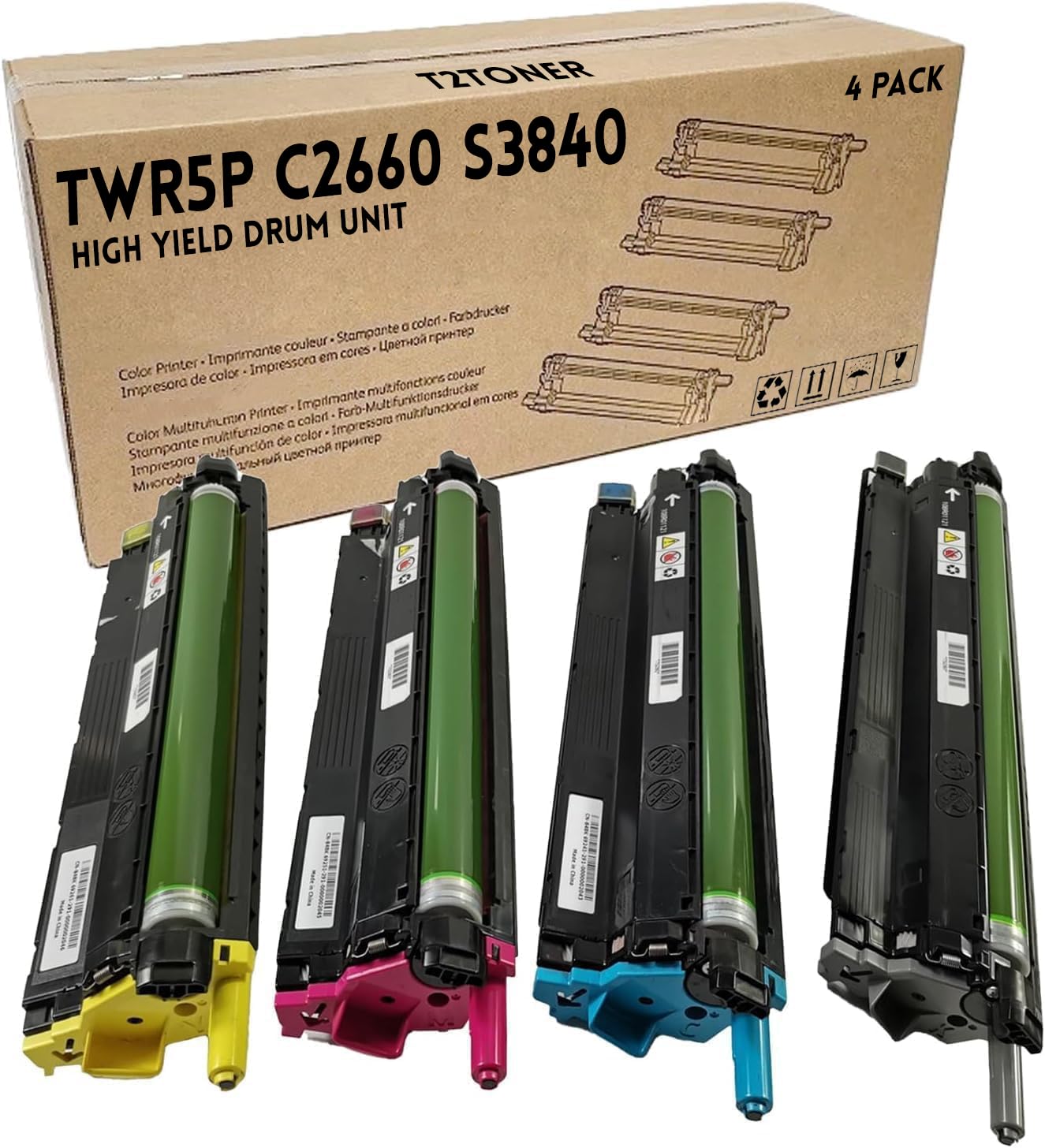 C2660 S3840 Drum Cartridge Compatible with Dell TWR5P 593-BBEJ