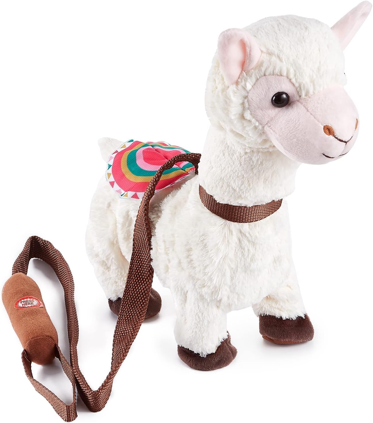 Think Gizmos Boppin, Shakin, Walking Llama Toy. Plush Musical Dancing Toy - Robotic Walk Along Animal for Boys & Girls Aged 3,4,5,6,7,8,9,10