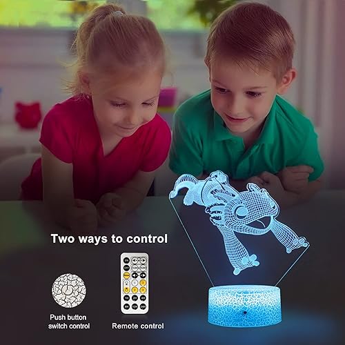 Miniatura 6 de JunHang Axolotl - Luz nocturna para niños, regalo de ajolote, lámpara de ajolote, suministros de fiesta de Navidad y cumpleaños para niñosniñas, 16