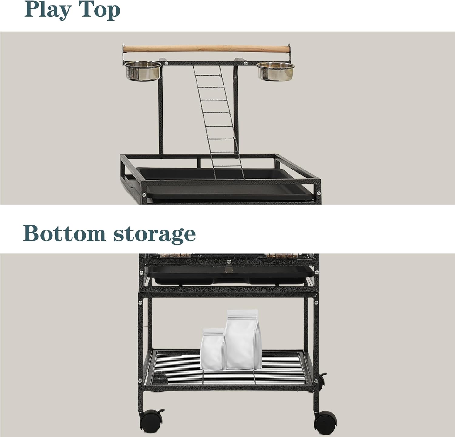 51" Small Bird Cage with Stand,Parakeet Cage, Parrot cage with Parakeet Toys, Bird Cage Accessories,Birdcage Covers for Lovebirds Cockatiel Conure Finch Canary Budgie