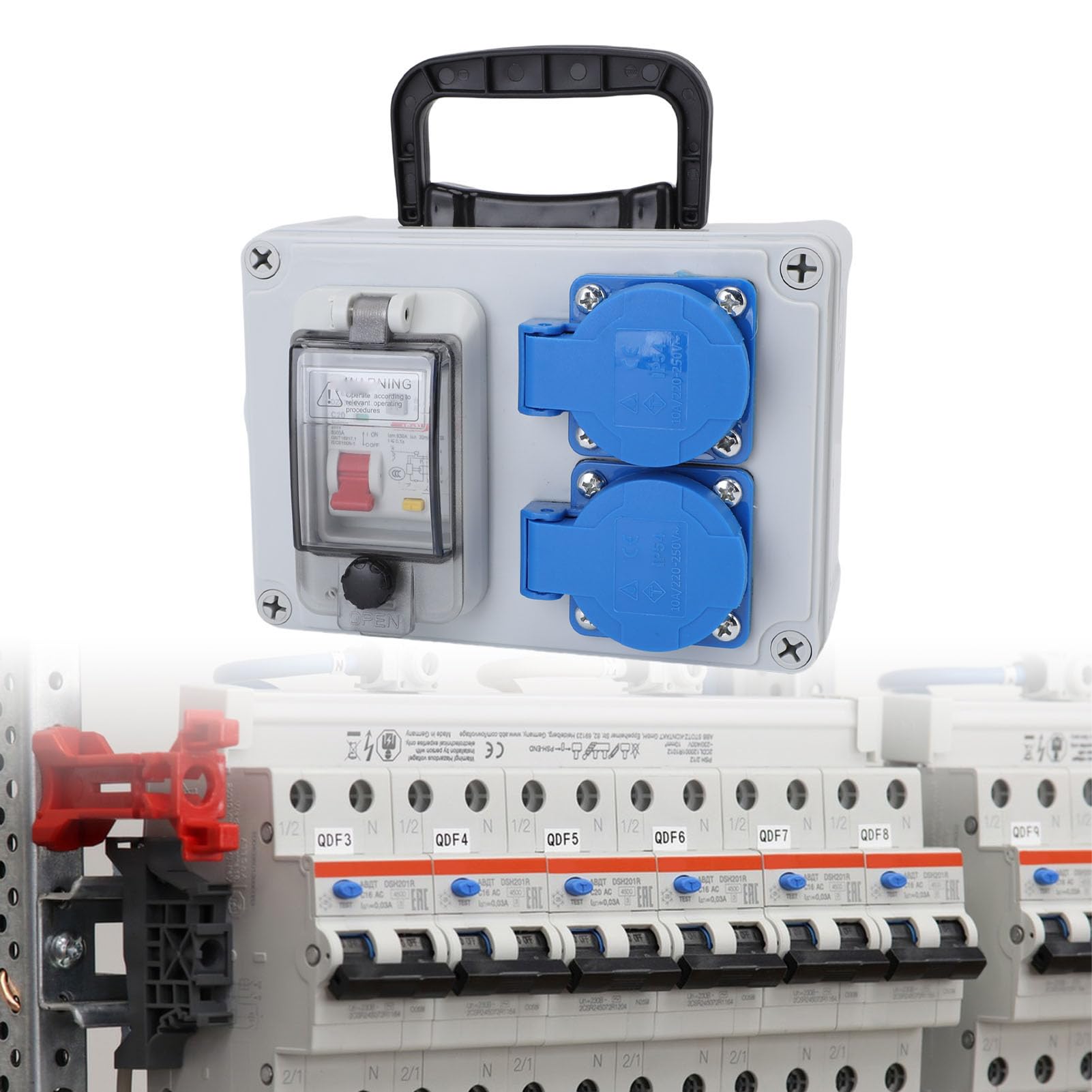 CHICIRIS Portable Power Distribution Box Durable Weatherproof Electrical