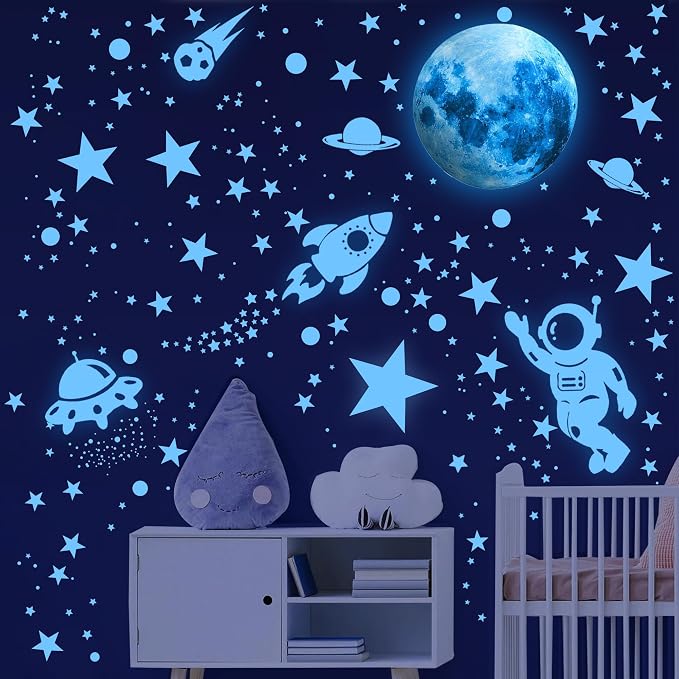 530 Estrellas Brillantes en la Oscuridad - Vinilo Pared miniatura 4