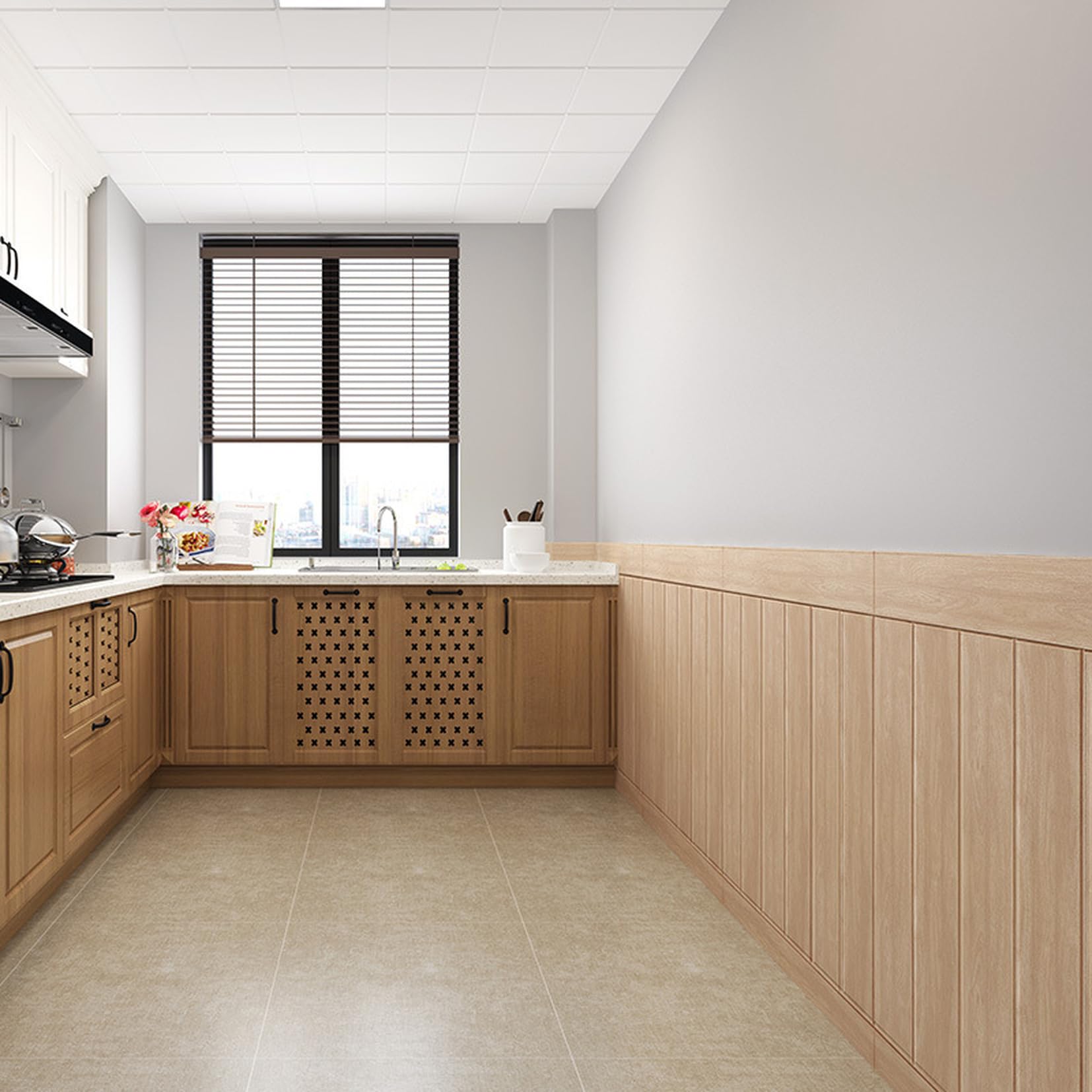 新品 60枚セット  壁紙 3D木目調 新品 60枚セット 壁紙 3D木目調