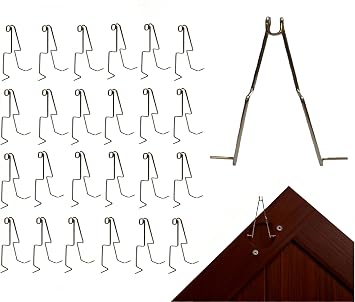 24 Pack 6" Cabinet Door Painting Hangers, Anti-Drop Spray Hooks | Stainless Steel Hangers Provide High-Tension Grip and Anti-Drop Support for Cabinet Doors, Spray Painting and Drying Projects