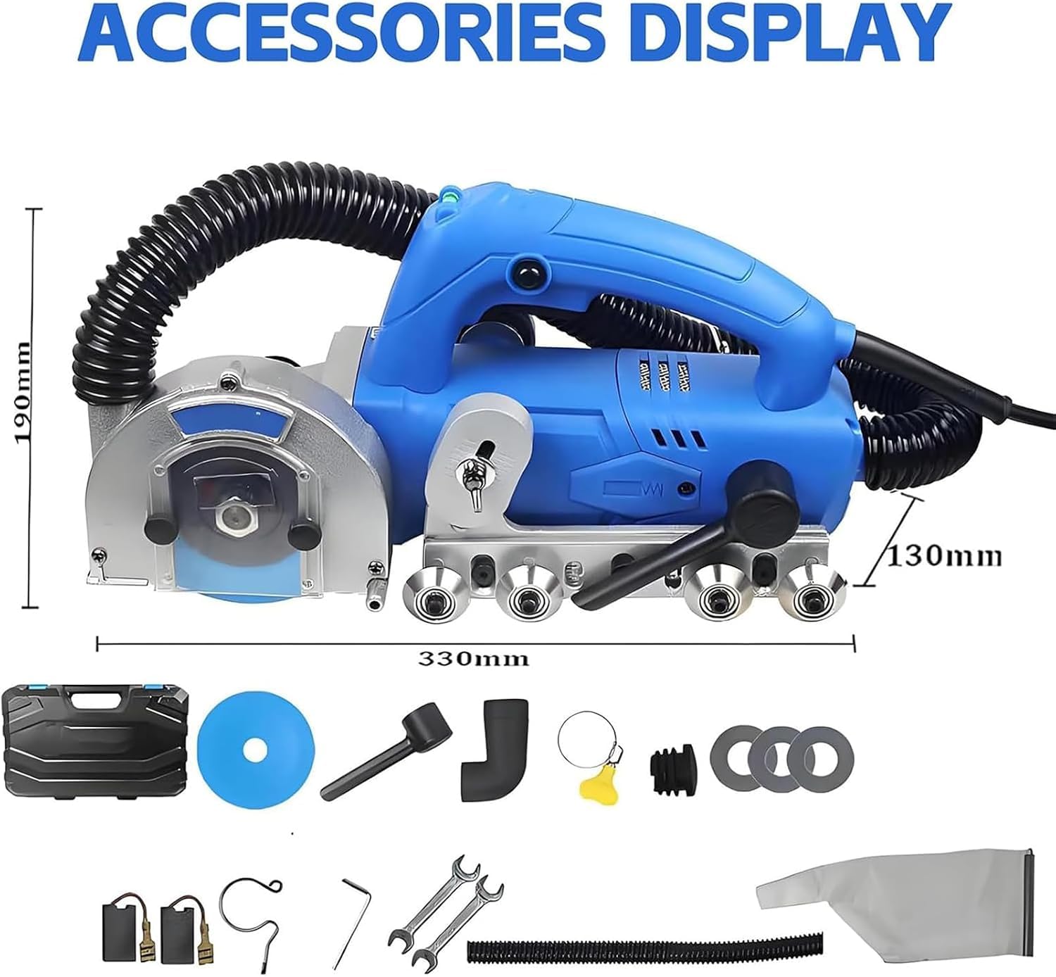 Máquina Profesional Para Remover Lechada De Azulejos, Herramienta Eléctrica De 1200 W Y 9000 Rpm Con Cuchilla De 100 Mm, Aspiración Automática De Polvo Y Soplado De Aire, Ajuste De Profundidad De