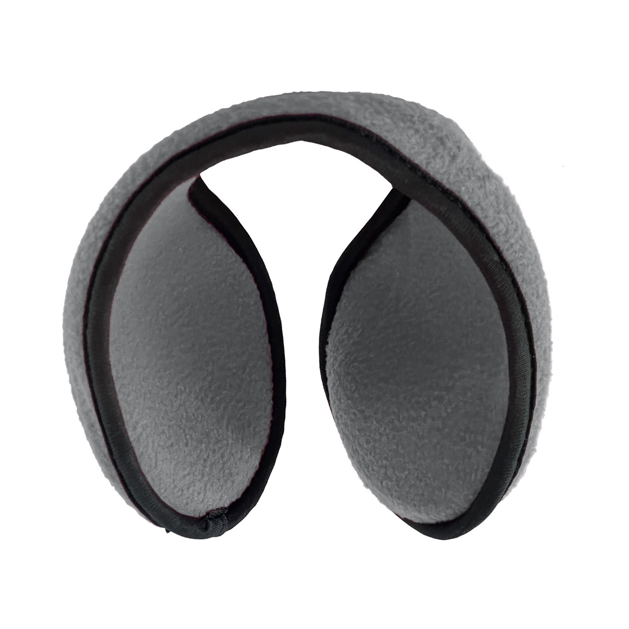 Ear Muffs Fleece Ear Warmer Winter Warmers (Pack of 2) - Grey - Behind the Head - Warm Earmuff - Cotton Ear Muffs-image-29