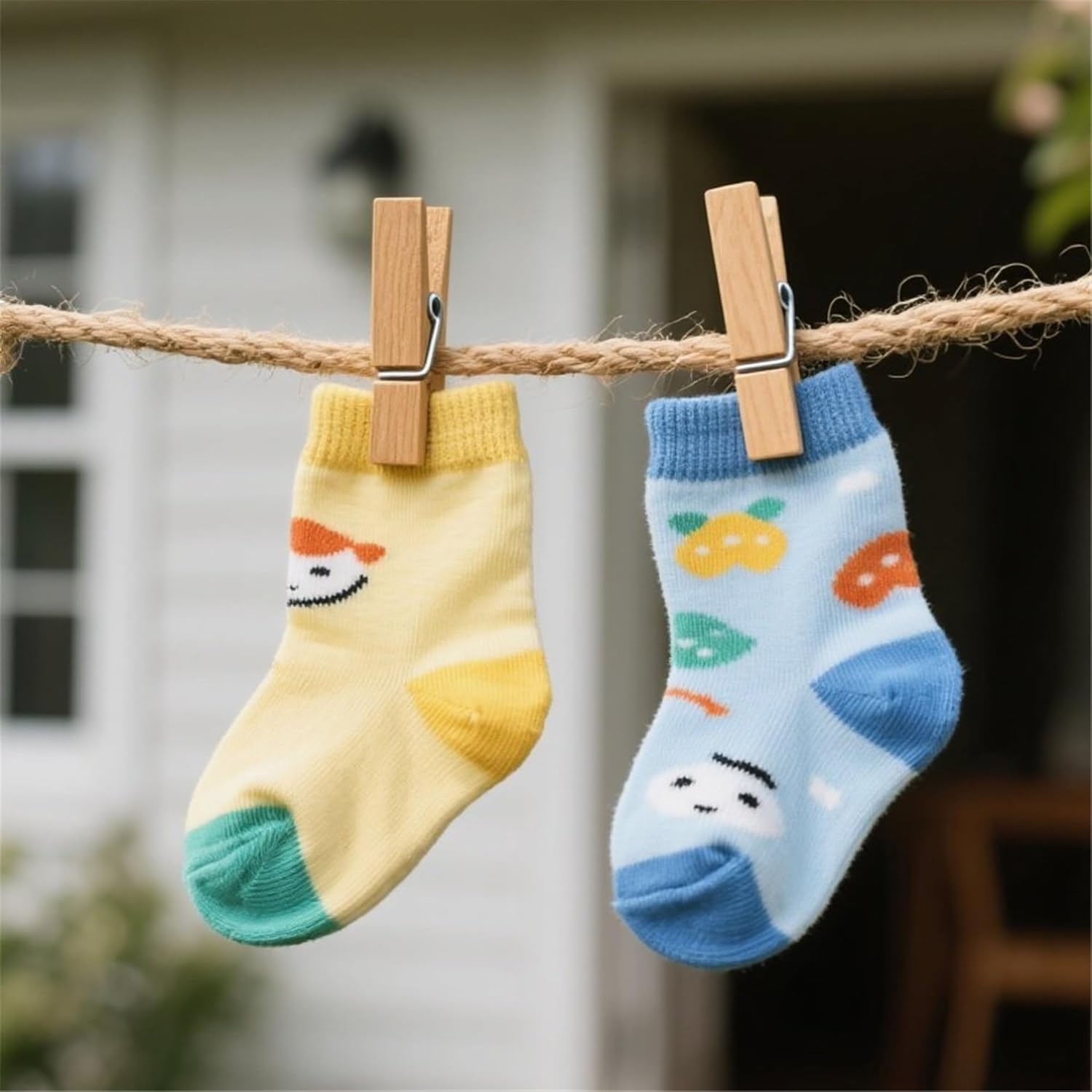 30 PCS Clothes Pins, 2.9 Inch Wooden Clothespins, Heavy Duty Clothes Line Clips for Drying Laundry, Rust Resistant Clothes Clip for Hanging Pictures